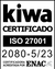 logotipo ISO 27001 certificado por KIWA